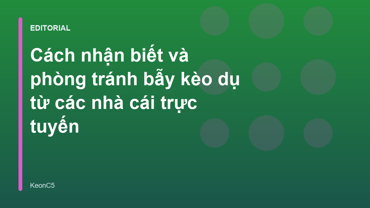 Minh họa về cách nhận biết bẫy kèo dụ trong cá cược bóng đá